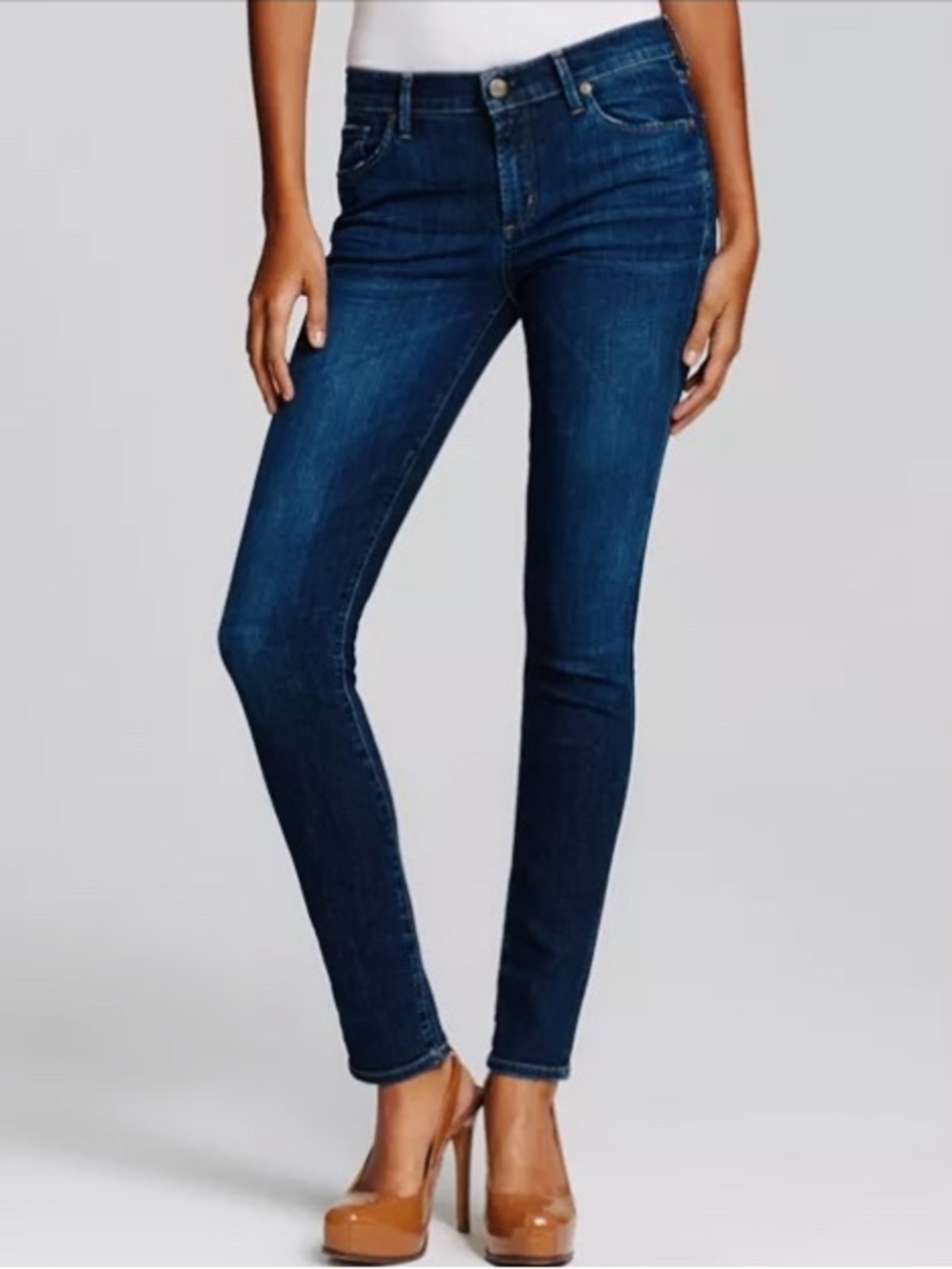 Citizens Of Humanity Low-Rise Deep Indigo Skinny Jeans